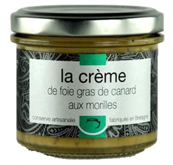 CREME DE FOIE GRAS DE CANARD AUX MORILLES 90G