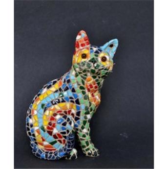 CHAT MOSAIQUE ASSIS 15 CM