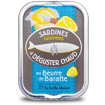 SARDINES CUISINEES AU BEURRE DE BARATTE 115G BELLE ILOISE