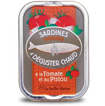 SARDINES CUISINEES A LA TOMATE ET AU PISTOU 115G BELLE ILOISE