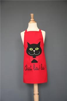 TABLIER ENFANT CHAT LA LA CUMIN  4/8A