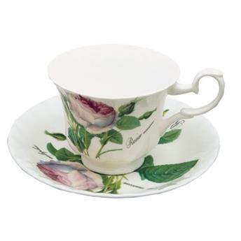 TASSE A THE ET SOUCOUPE REDOUTE ROSES