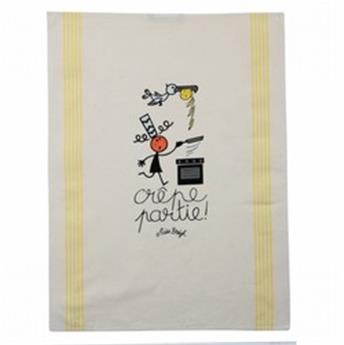 TORCHON 50 x 70 cm COTON HENAFF HUMOUR CREPE PARTIE