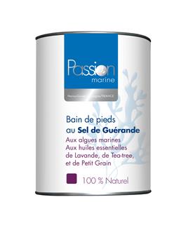 BAIN DE PIEDS ALGUES MARINE SEL DE GUERANDE AUX HUILES ESS DE LAVANDE BIO 600gr