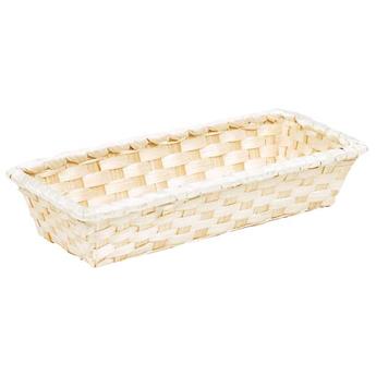 CORBEILLE 30x10x6 cm BAMBOU NATURE