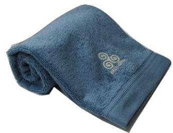 DRAP DE DOUCHE TRISKELL BRETAGNE 70x140 cm Pétrole