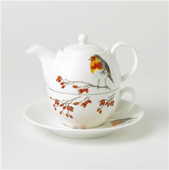 THEIERE PORCELAINE 0.40L EGOISTE ROUGE GORGE