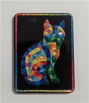 MAGNET 8 CM CHAT