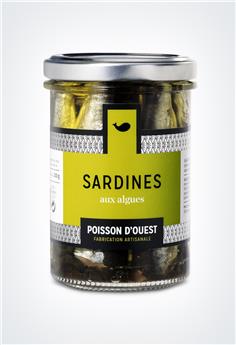 SARDINES BOCAL A L´HUILE D´OLIVE VIERGE EXTRA ET AUX ALGUES 200G