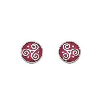 CLOUS OREILLES 7648 TRISKELL ROUGE