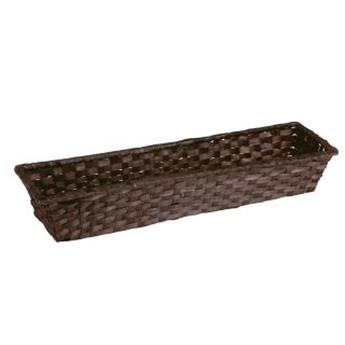 CORBEILLE 36x9x6 cm BAMBOU CHOCOLAT