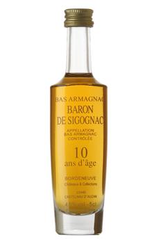 ARMAGNAC BARON SIGOGNAC 10 ANS MIGNONETTE 5CL 40°