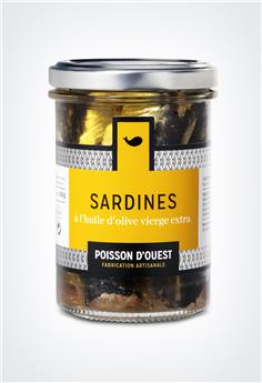 SARDINES BOCAL A L´HUILE D´OLIVE VIERGE EXTRA 200G