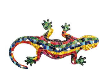 SALAMANDRE MULTICOLORE MOSAIQUE - 24 CM