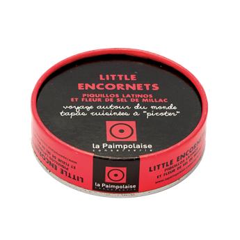 TAPAS LITTLE ENCORNETS PIQUILLOS ET FLEUR DE SEL 100G PAIMPOLAISE