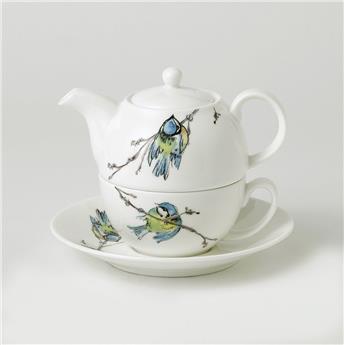 THEIERE PORCELAINE 0.40L EGOISTE MESANGE