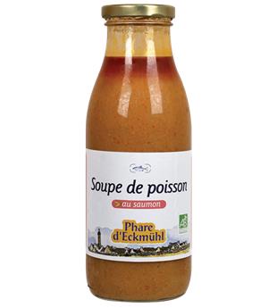 SOUPE POISSONS AU SAUMON BOUTEILLE VERRE AB 500G PHARE D´ECKMUHL