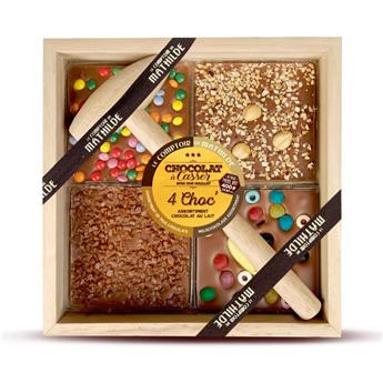 CHOCOLAT A CASSER 4 CHOC´ 4X100G ASSORTIMENT 3 CHOCOLATS