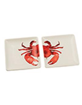 SET 2 PLATS CRABE