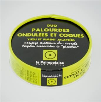 TAPAS DUO PALOURDES ONDULEES ET COQUES YUZU 100G PAIMPOLAISE