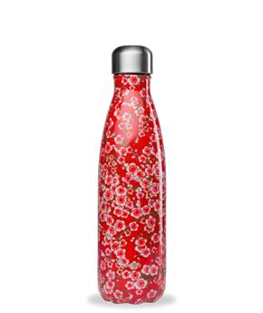 BOUTEILLE ISOTHERME INOX 500ML FLEUR ROUGE