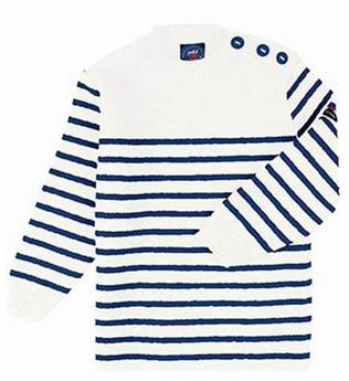 PULL MOUSSAILLON ENF ECUME/NAVY