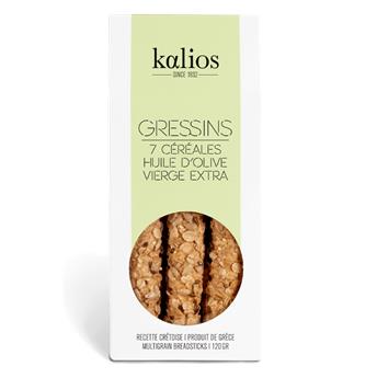 GRESSIN CRETOIS 7 CEREALES HUILE OLIVE VIERGE EXTRA 120G