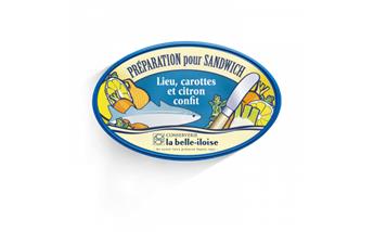 PREPARATION POUR SANDWICH LIEU CAROTTES ET CITRON CONFIT 115G BELLE ILOISE