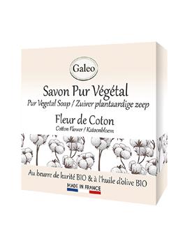SAVON PUR VEGETAL 100g Fleur de Coton