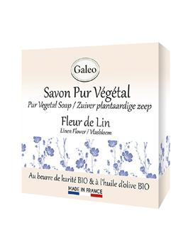 SAVON PUR VEGETAL 100G Fleur de Lin