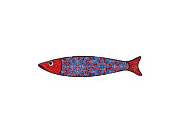 MAGNET SARDINE ROUGE MOSAIQUE