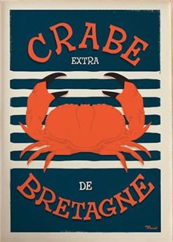 AFFICHE 50 x 70 cm CRABE