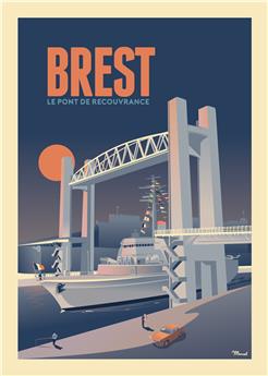 AFFICHE 50 x 70 cm BREST