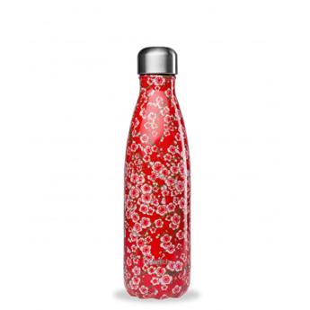 BOUTEILLE ISOTHERME INOX 750ML FLEUR ROUGE