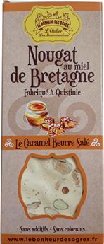 NOUGAT 80 G AU MIEL DE BRETAGNE CARAMEL AU BEURRE SALE