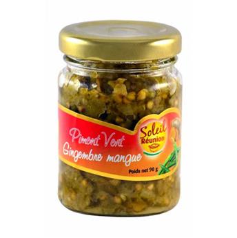 PATE DE PIMENT VERT GINGEMBRE MANGUE 90G SOLEIL REUNION