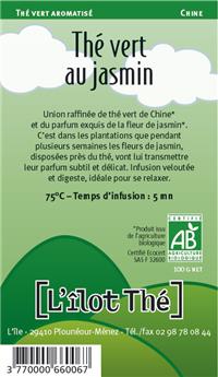 THE VERT AU JASMIN SACHET 100G