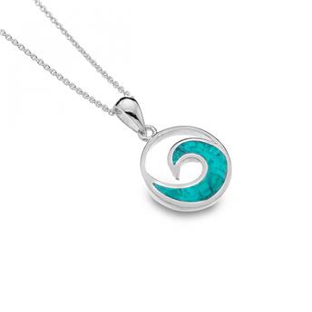 PENDENTIF 1128 ARGENT CELTIQUE OCEAN WAVE