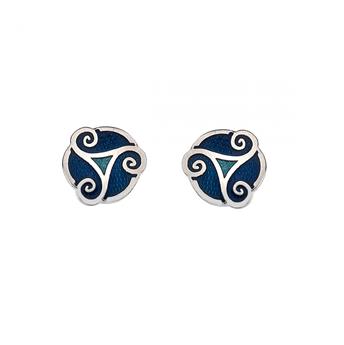 CLOUS OREILLES 7641 TRISKELL BLEU