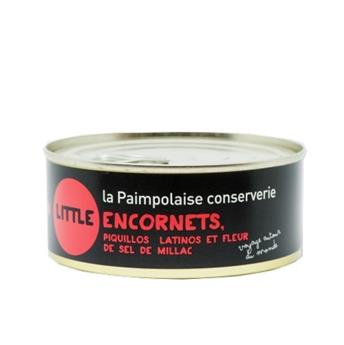 TAPAS LITTLE ENCORNETS PIQUILLOS ET FLEUR DE SEL 215G PAIMPOLAISE