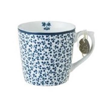 MUG 35CL LAURA ASHLEY BLUE FLORIS 8 x 7.5 cm