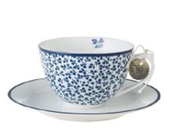 TASSE ET SOUCOUPE LAURA ASHLEY BLUE FLORIS