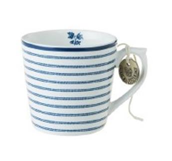 MUG 25CL LAURA ASHLEY BLUE CANDY STRIPES