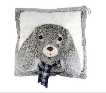 COUSSIN 36x30 cm RANGE PYJAMA LAPIN ECHARPE