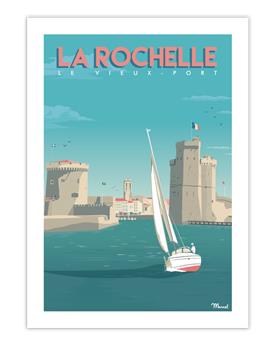 AFFICHE 30 x 40 cm LA ROCHELLE