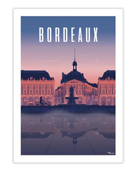 AFFICHE 30 x 40 cm BORDEAUX