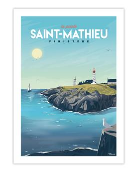 AFFICHE 30 x 40 cm SAINT MATHIEU