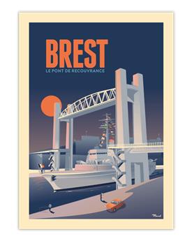 AFFICHE 30 x 40 cm BREST