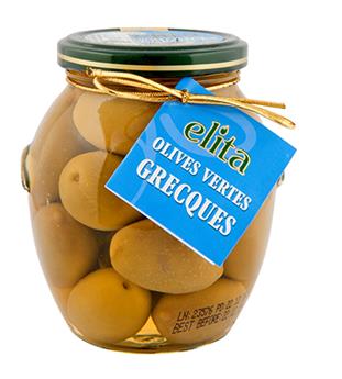 OLIVES GRECQUES VERTES ELITA 390G