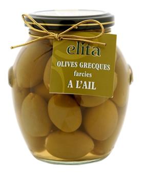 OLIVES GRECQUES ELITA FARCIES AIL 390ML